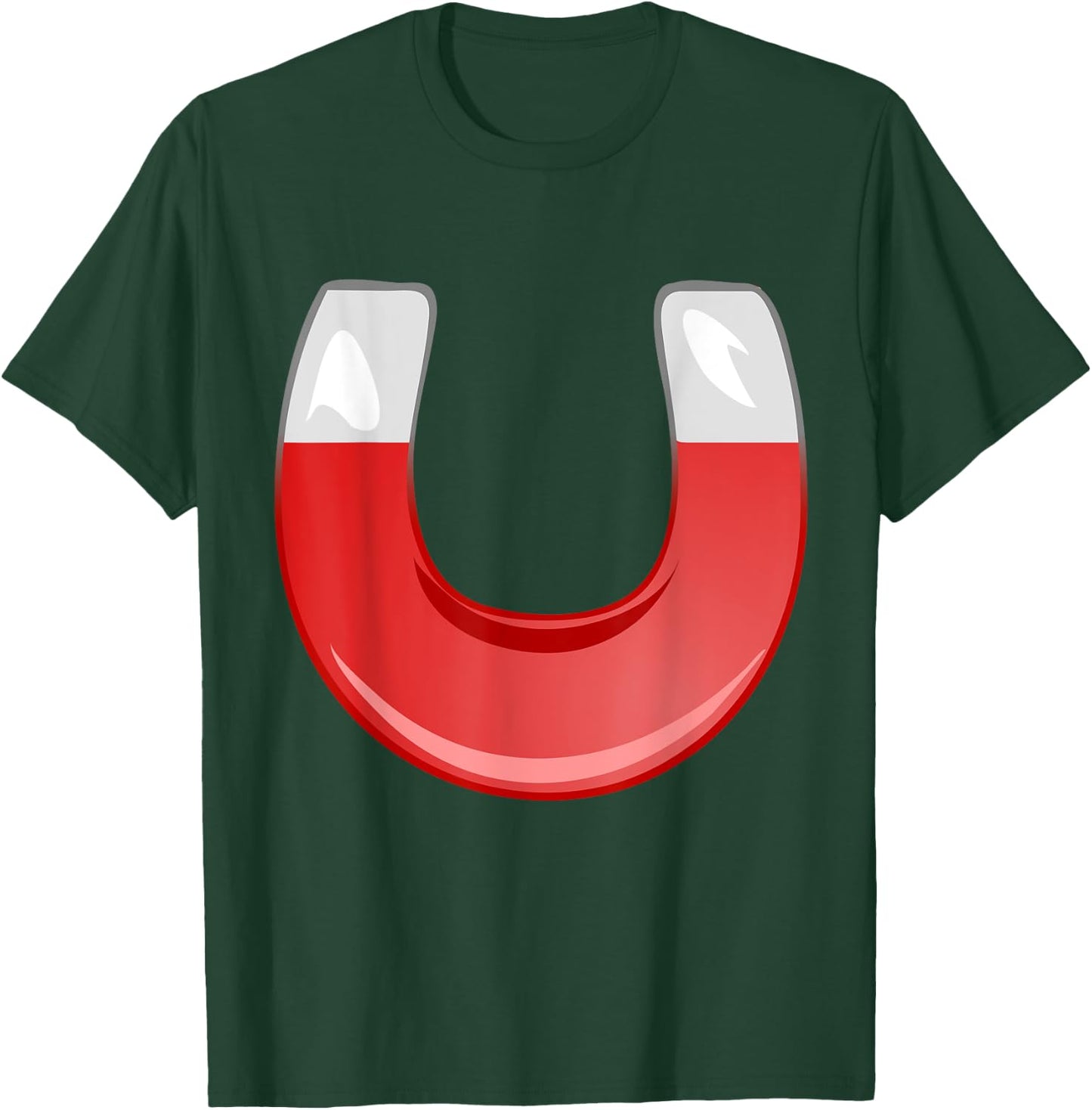 Horseshoe Magnet Metal Magnetic Magnetism T-Shirt - T-Shirt | Forest