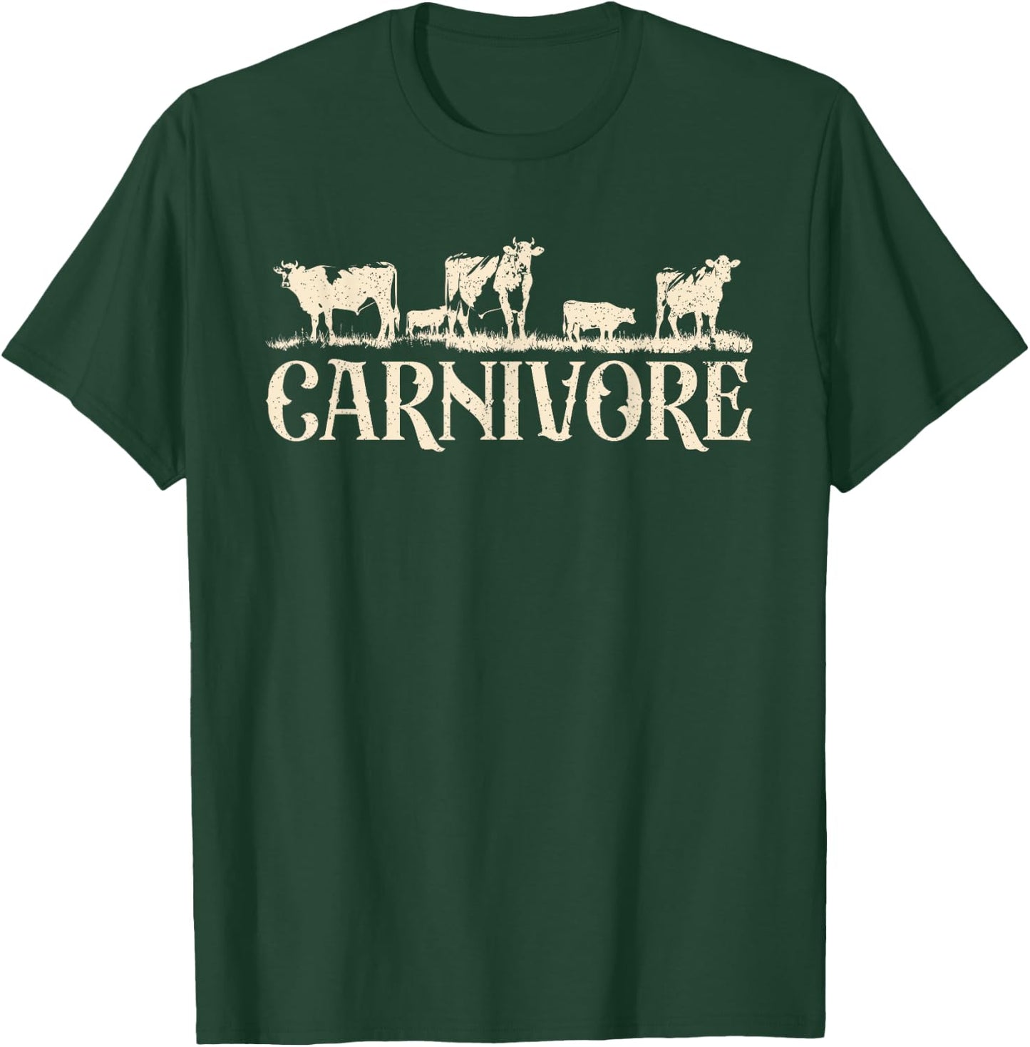 Carnivore Diet Anti-Vegan Anti-Vegetarian Keto Diet T-Shirt - T-Shirt | Forest