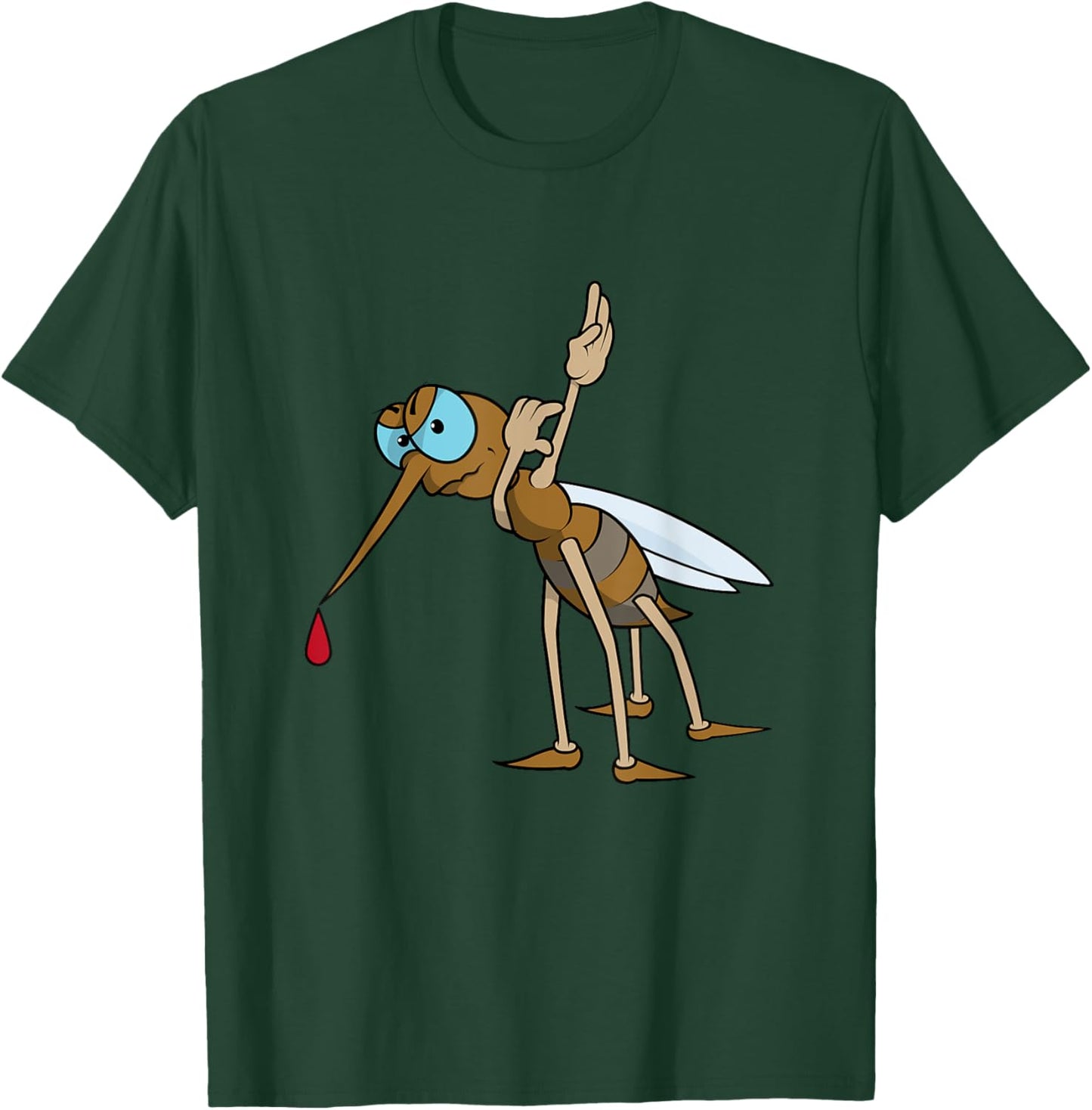 Dabbing Mosquito - Funny Mosquito Dab T-Shirt - T-Shirt | Forest