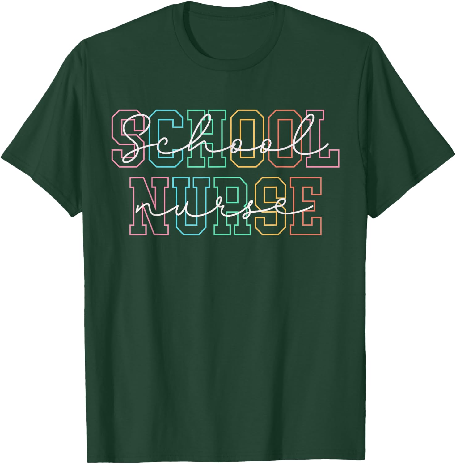 School Nurse Nursing School Nurse Retro Nurse Day Nurse Week T-Shirt - T-Shirt | Forest