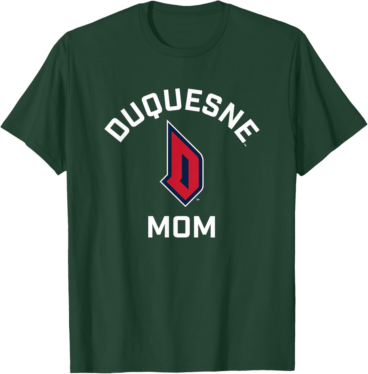 Campus Lab Duquesne University Dukes Arched Mom T-Shirt - T-Shirt | Forest