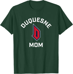 Campus Lab Duquesne University Dukes Arched Mom T-Shirt - T-Shirt | Forest