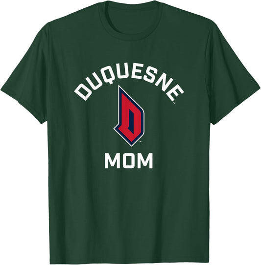 Campus Lab Duquesne University Dukes Arched Mom T-Shirt - T-Shirt | Forest