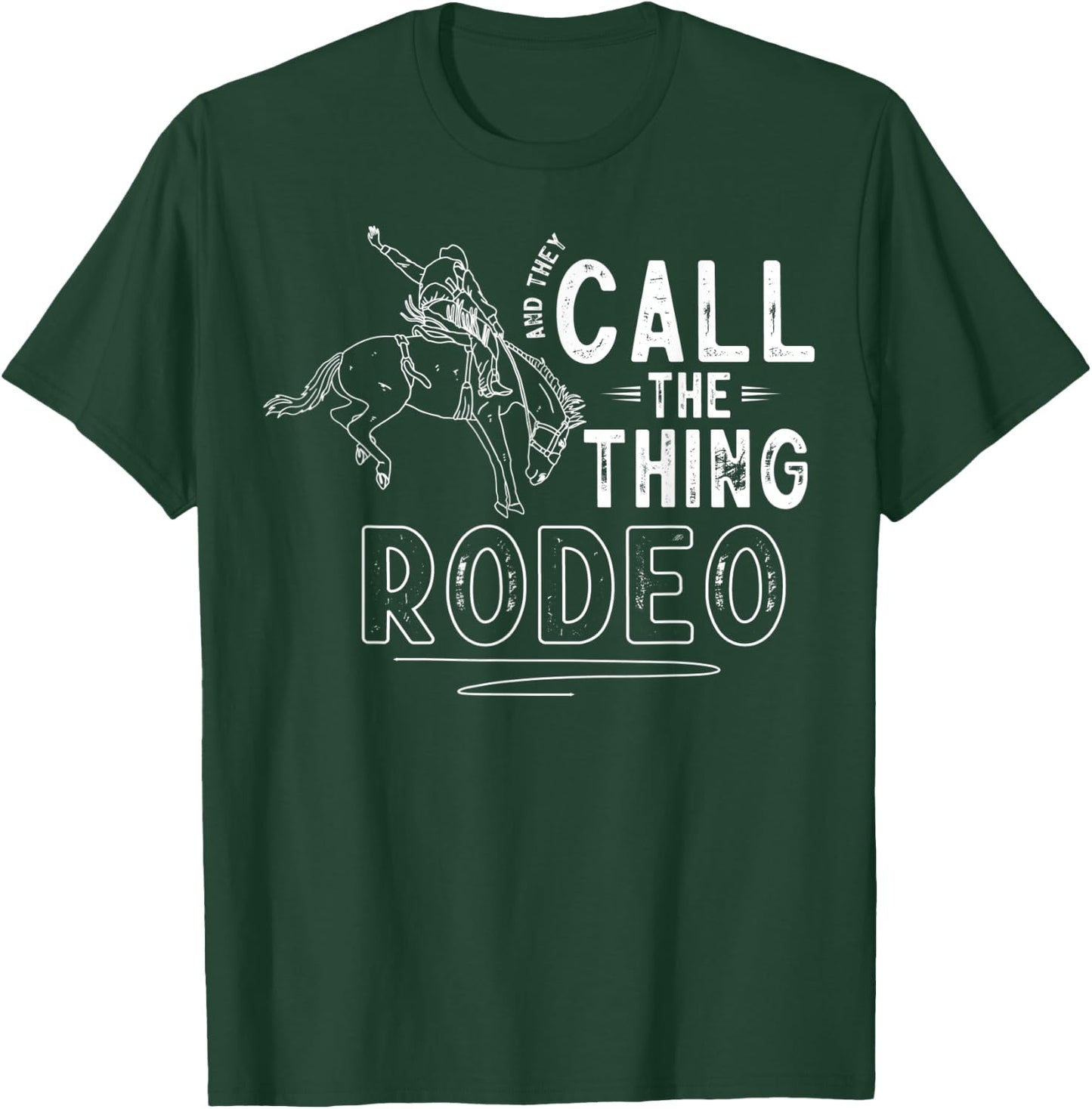 Horse Riding Equestrian Horse Owner Western Horse Rodeo T-Shirt - T-Shirt | Forest