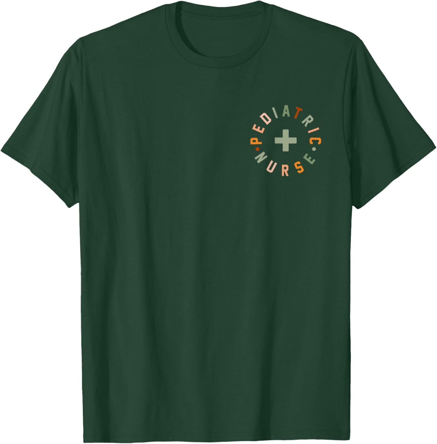 Pediatric Nurse Vintage PEDS Nurse ER Nursing Pocket Logo T-Shirt - T-Shirt | Forest