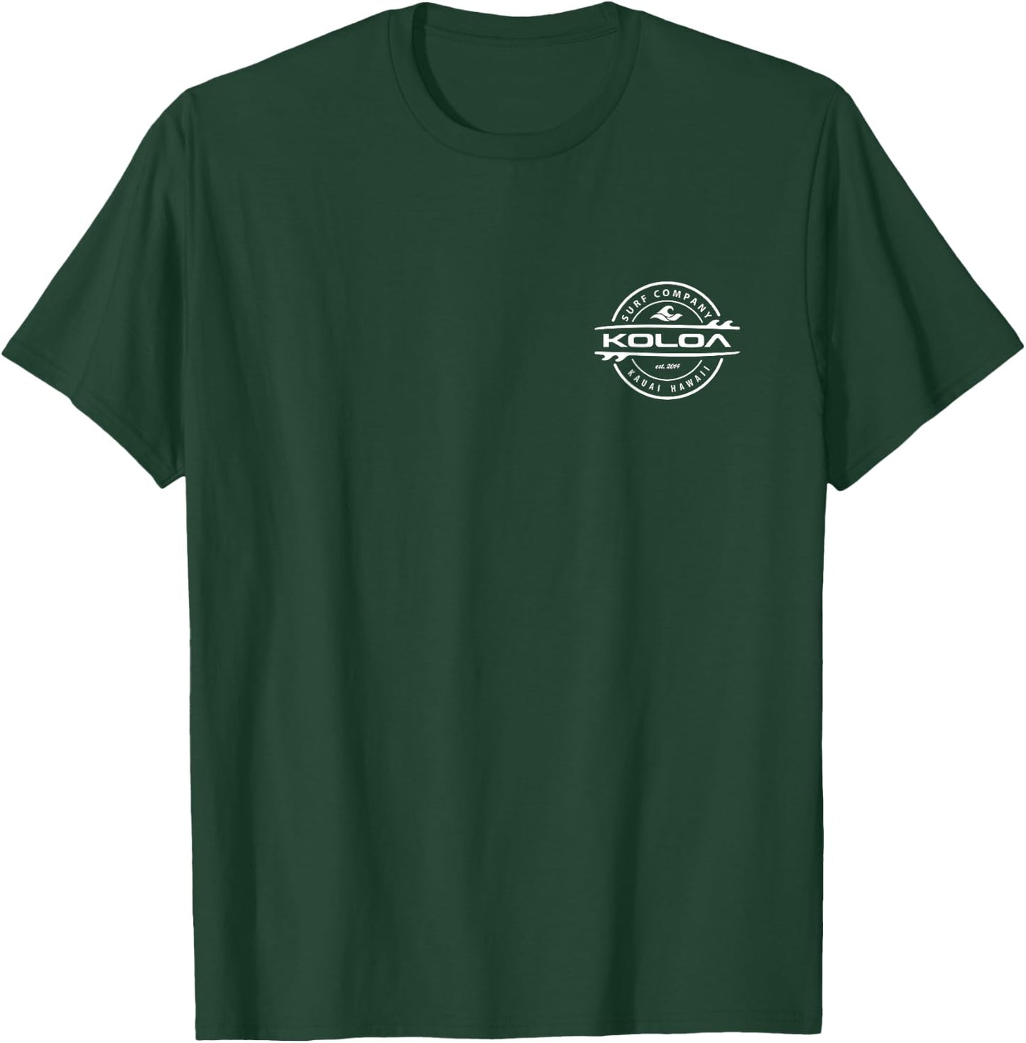 Koloa Surf Thruster White Wave Logo Graphic T-Shirt - T-Shirt | Forest