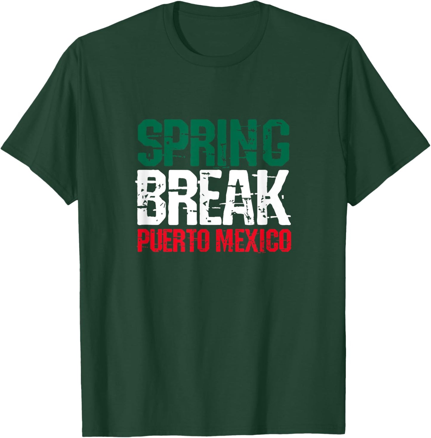 Spring Break Puerto Mexico School Summer Vacation T-Shirt - T-Shirt | Forest