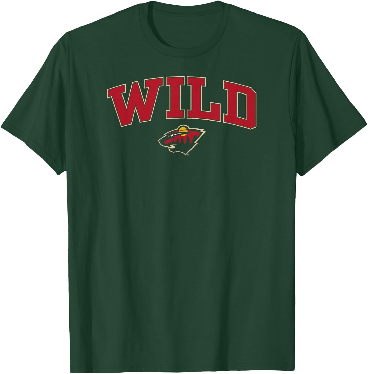 Minnesota Wild Arch Over Green Officially Licensed T-Shirt - T-Shirt | Forest