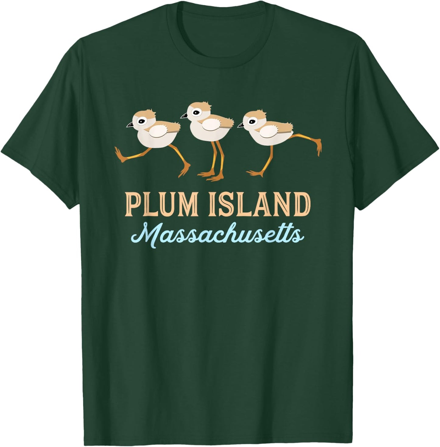 Plum Island Piping Plovers T-Shirt - T-Shirt | Forest