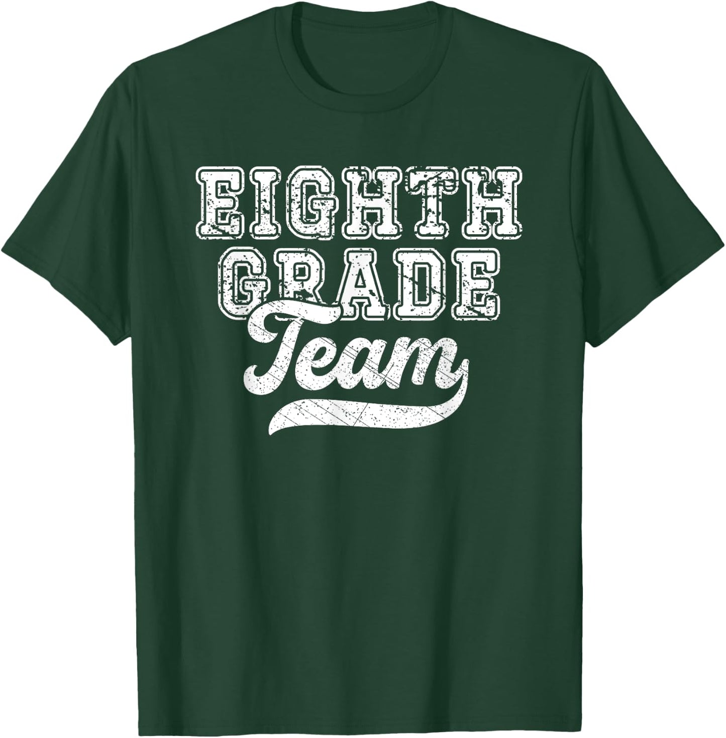 Teachers eighth Grade Retro Back To School Team 8th Grade T-Shirt - T-Shirt | Forest