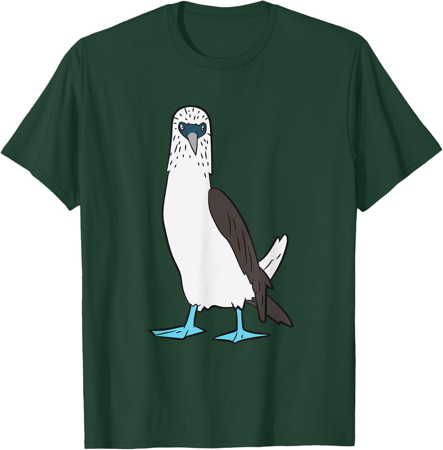 Cute Blue Foot Booby Bird Dancing Blue Foot Boobie Bird T-Shirt - T-Shirt | Forest