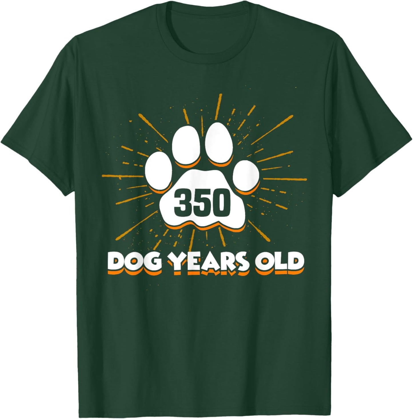 350 Dogs Years Old 50th Birthday Shirt For Dog Lover T-Shirt - T-Shirt | Forest