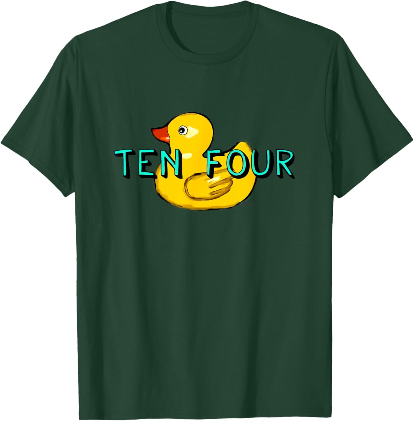 Big Ten Four Rubber Duck Convoy Trucker T-Shirt - T-Shirt | Forest