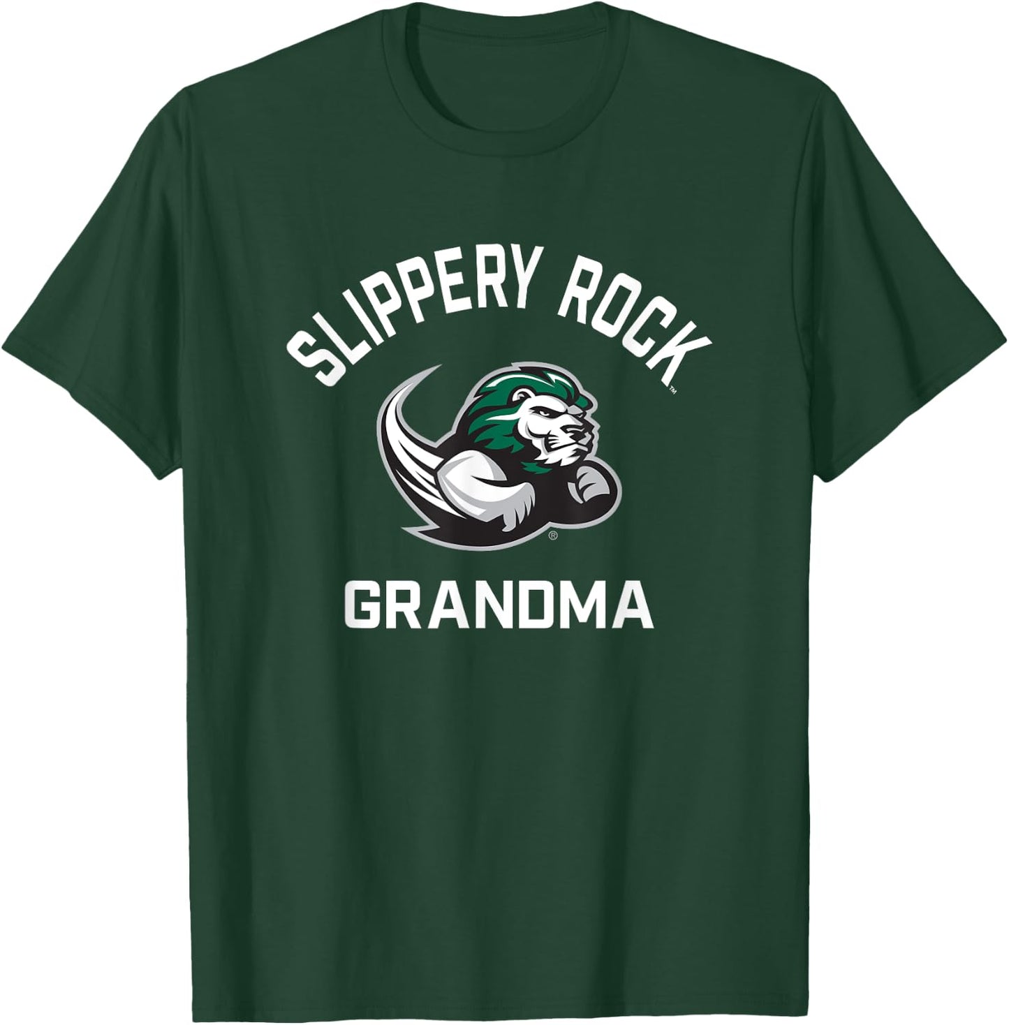 SRU Slippery Rock University Arched Grandma T-Shirt - T-Shirt | Forest