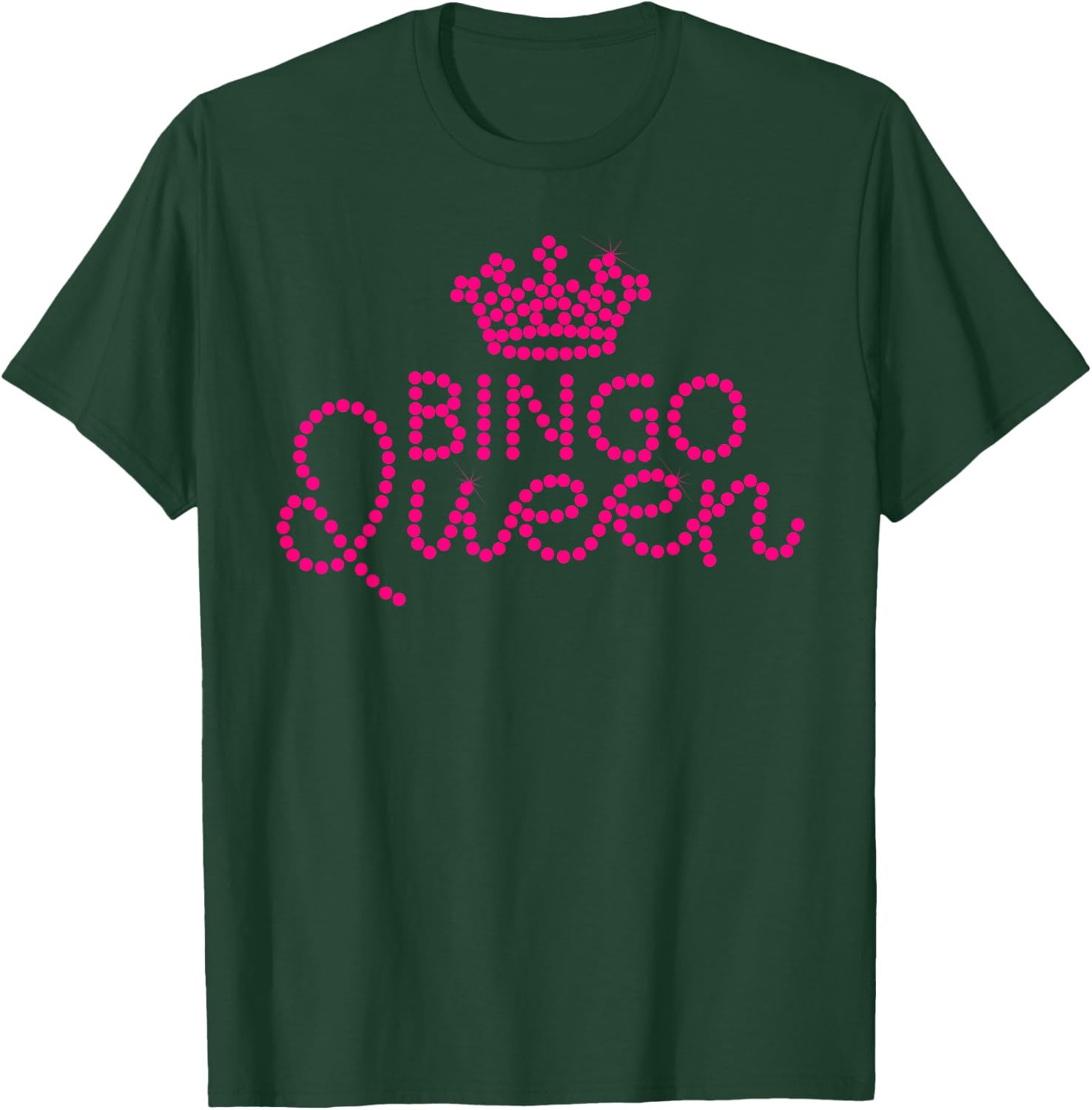 Funny Bingo Queen Casino Players Gambler Lucky Women Gift T-Shirt - T-Shirt | Forest