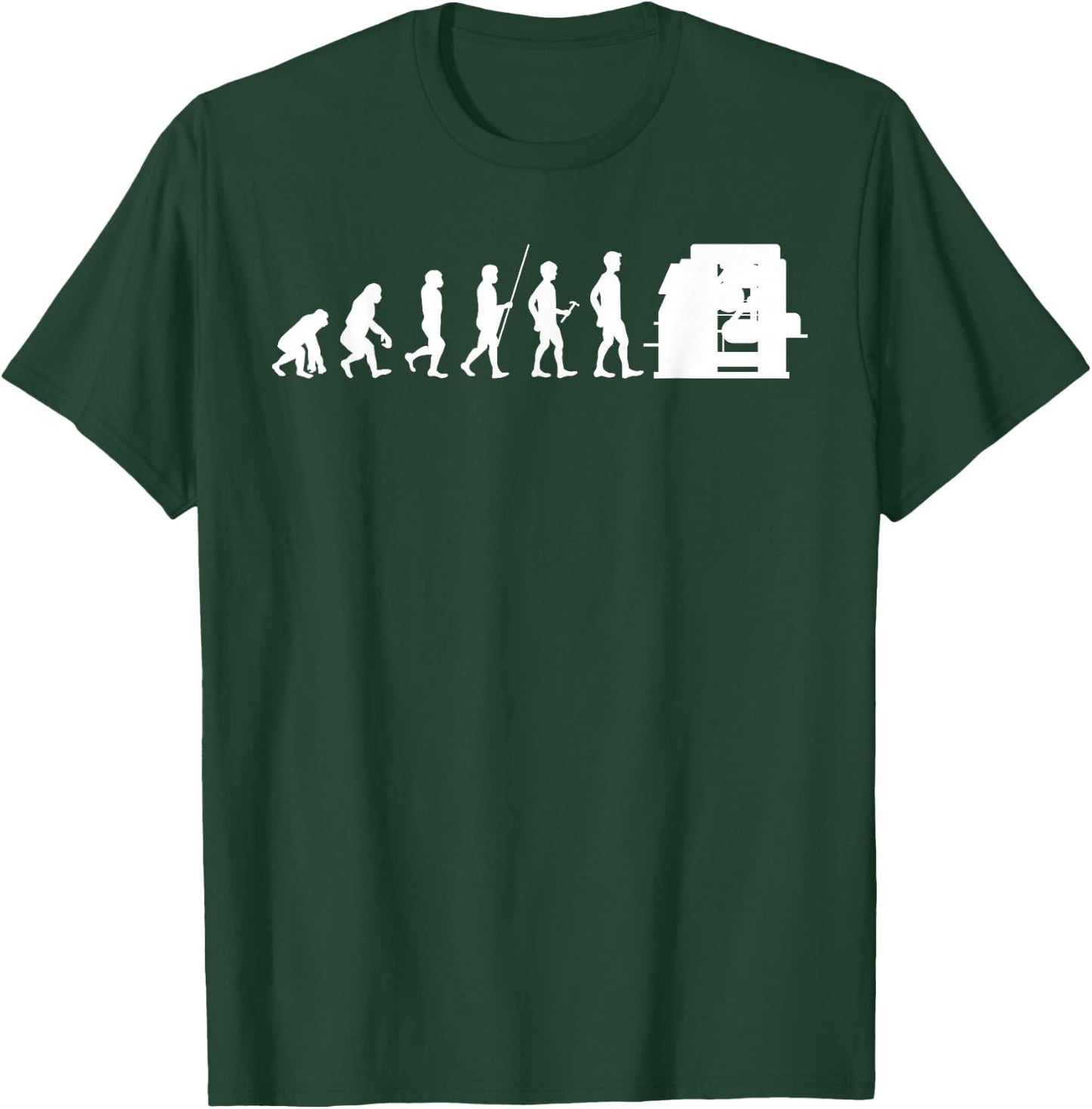 CNC Machine Operator Evolution for CNC Machinist T-Shirt - T-Shirt | Forest
