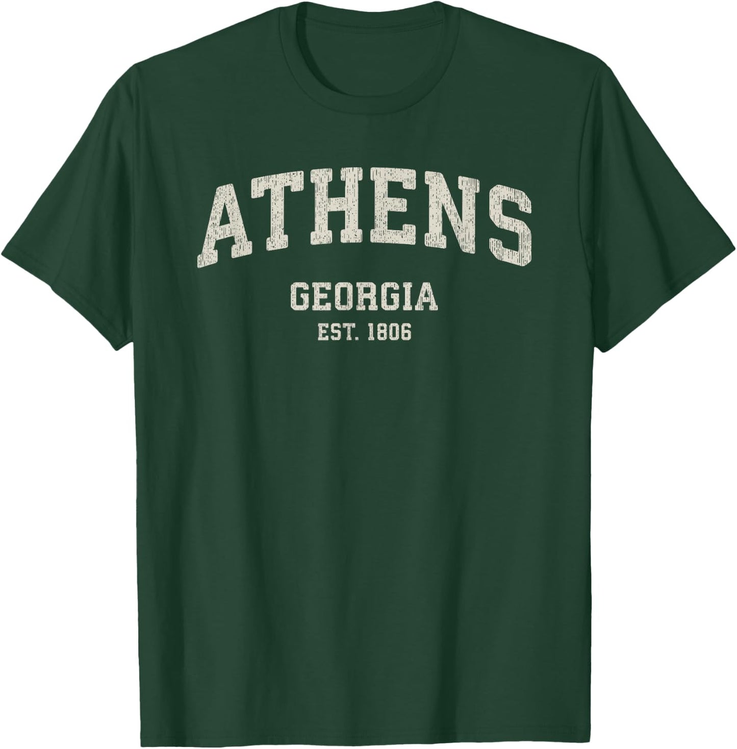 Athens Georgia GA Vintage Athletic Sports T-Shirt - T-Shirt | Forest
