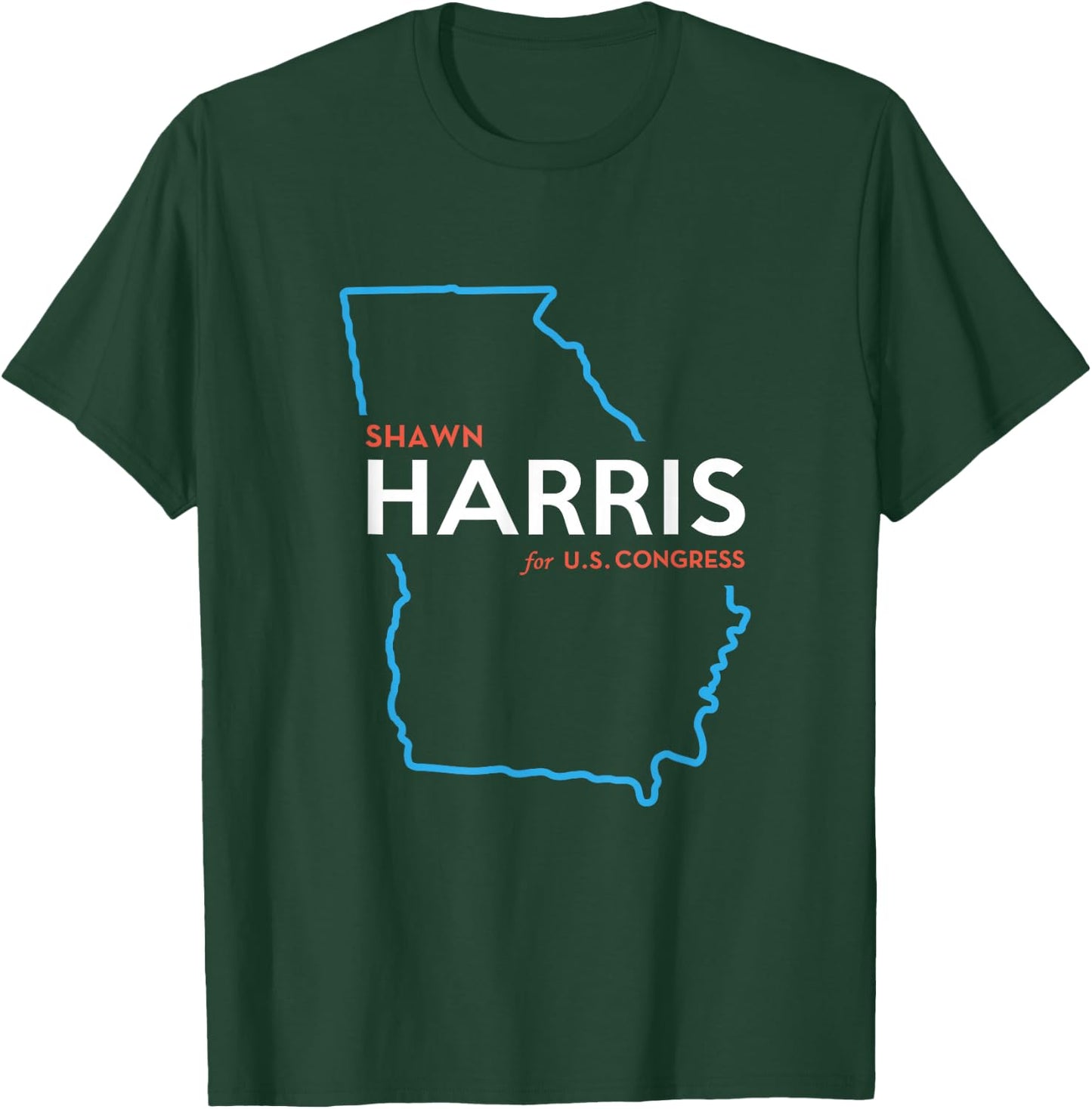 Shawn Harris 2024 for Congress Georgia GA-14 T-Shirt - T-Shirt | Forest