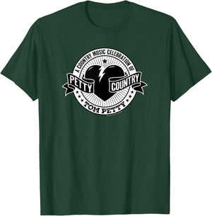 Tom Petty Country Black and White Logo T-Shirt - T-Shirt | Forest
