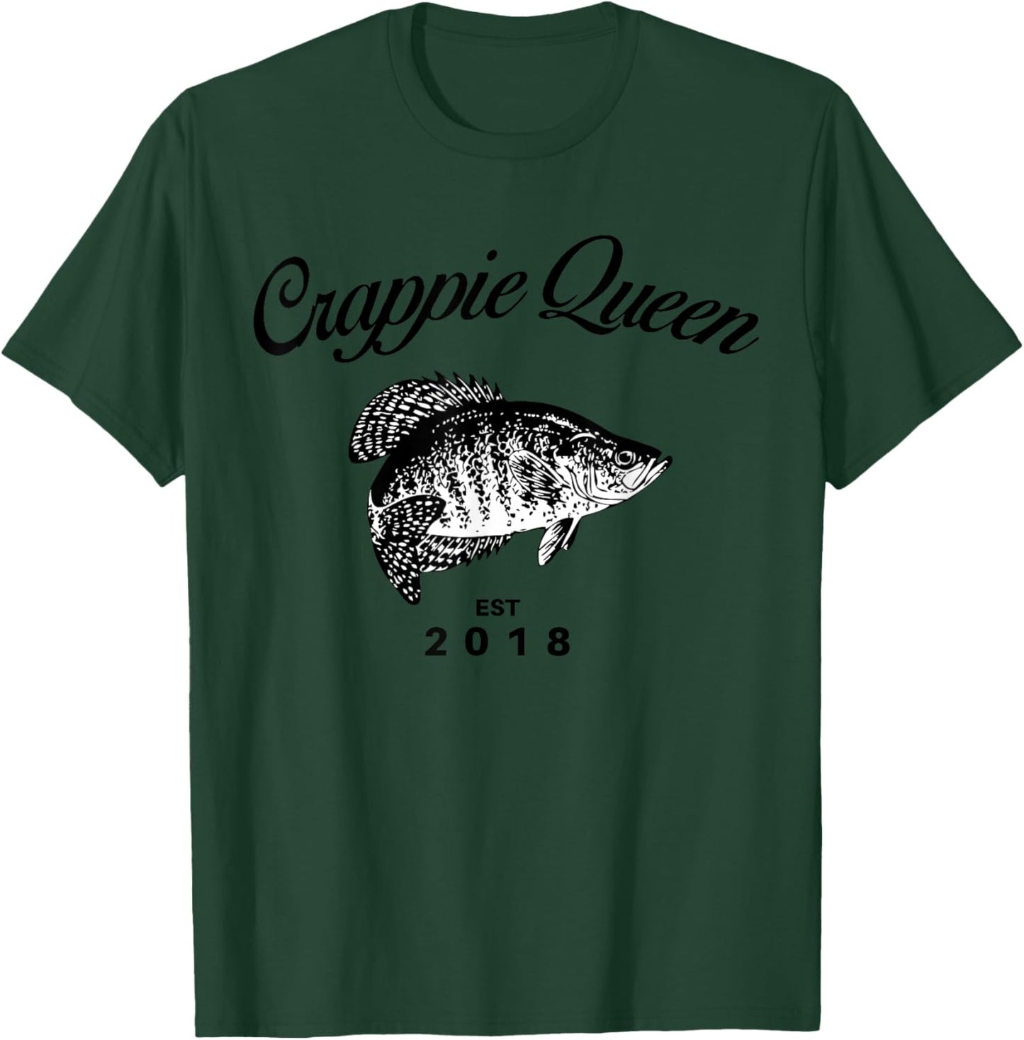 Crappie Queen Fishing T Shirt T-Shirt - T-Shirt | Forest