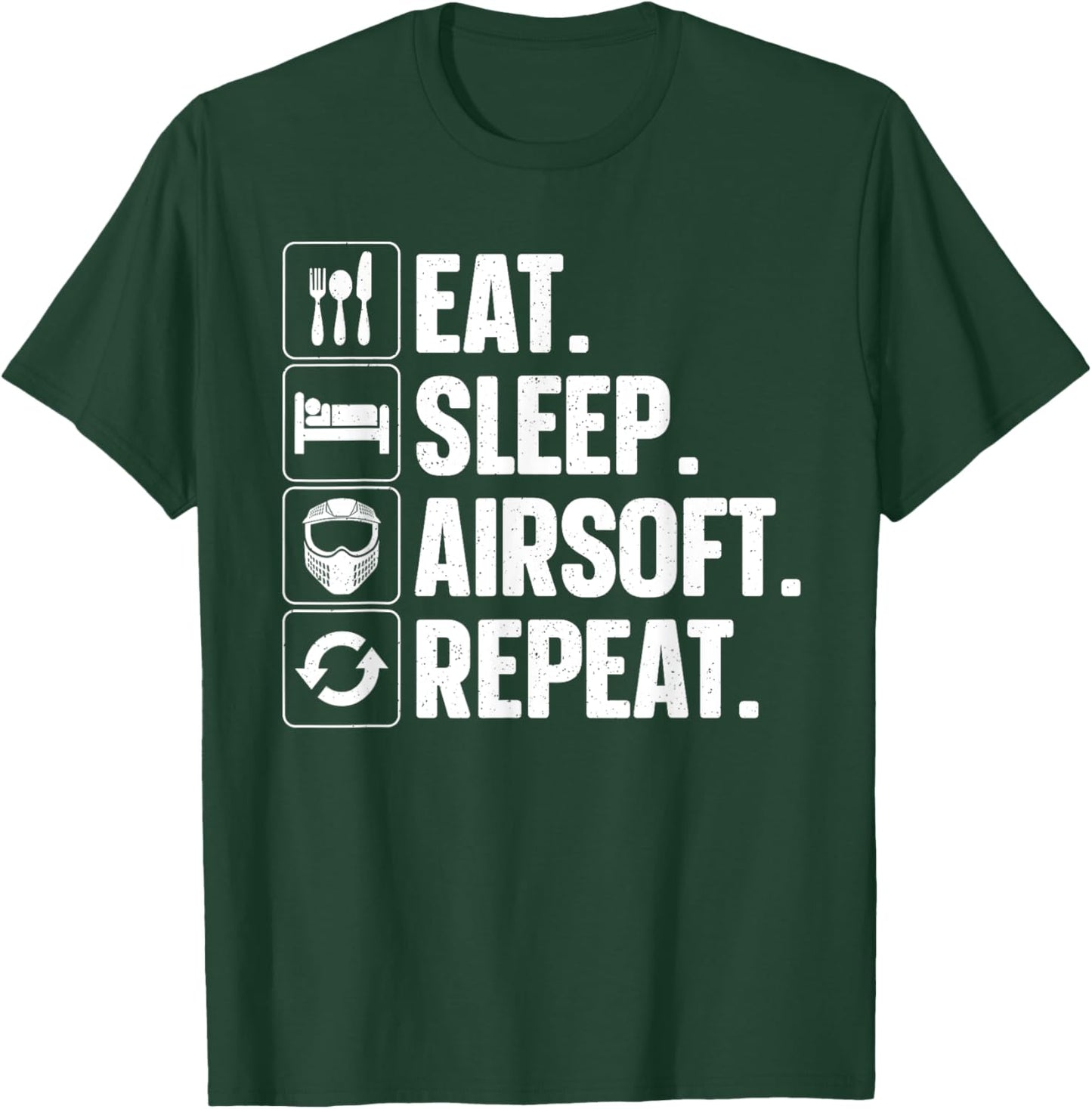 Best Airsoft Gift Airsoft Accessories & Stuff Airsoft Themed Black Small Modern Short Sleeve Lightweight, Classic fit, Durable for Airsoft Activities T-Shirt - T-Shirt | Forest