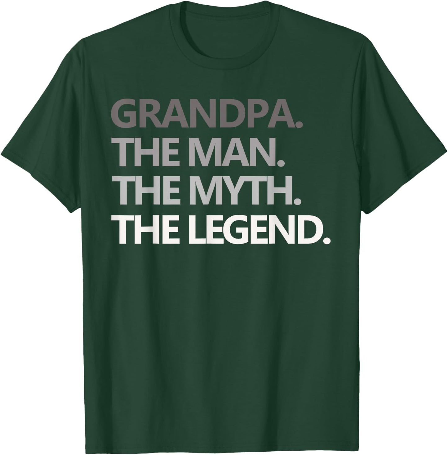 GRANDPA THE MAN THE MYTH THE LEGEND Men Gift Father's Day T-Shirt - T-Shirt | Forest