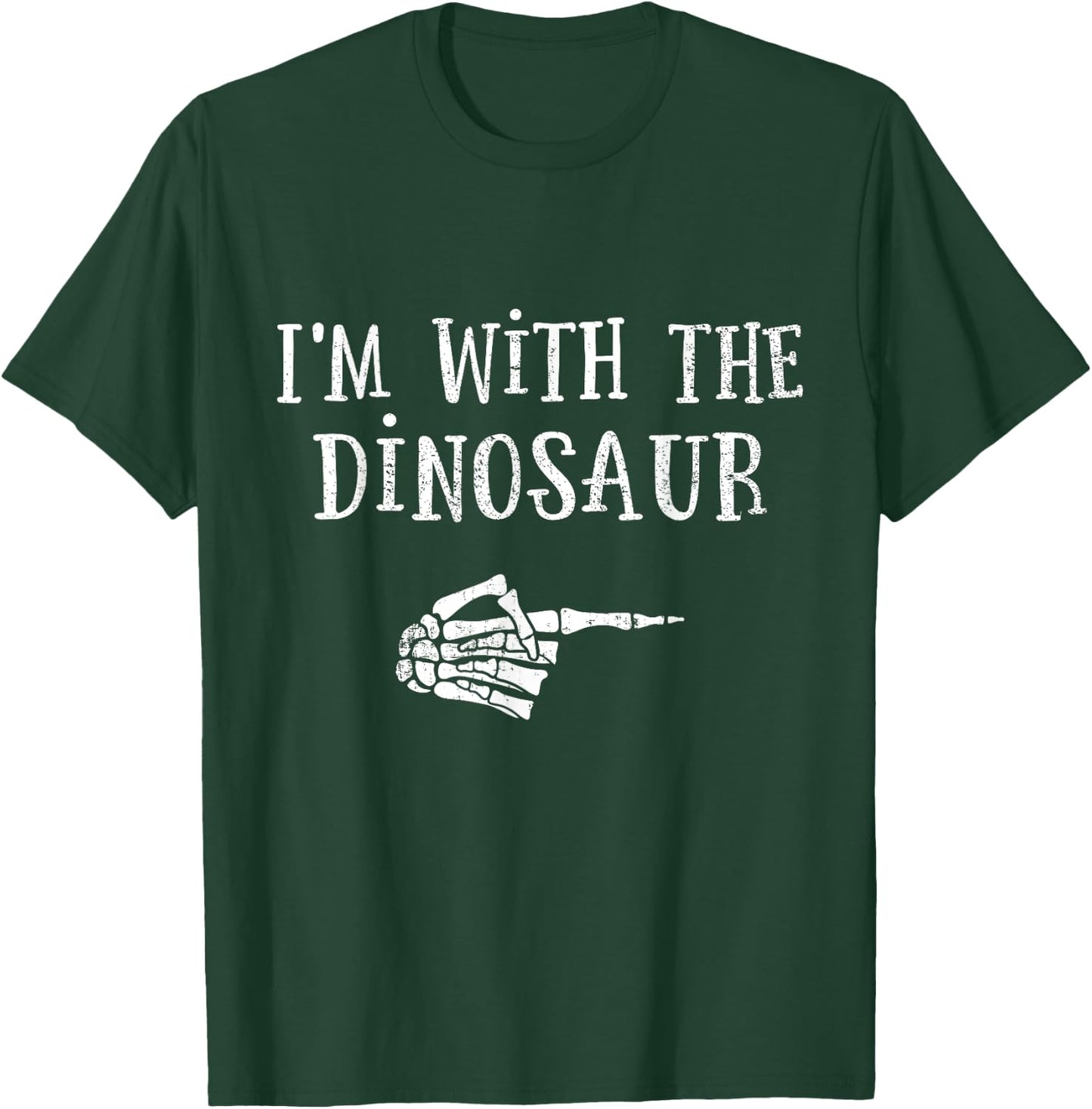 Im with dinosaur matching partner couple costume halloween T-Shirt - T-Shirt | Forest