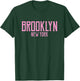 Brooklyn New York Text Pink Print T-Shirt - T-Shirt | Forest