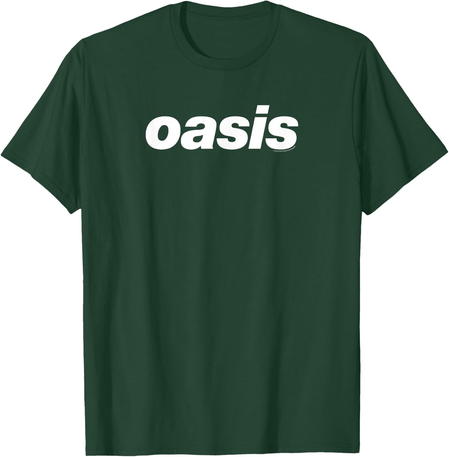 Oasis – White Logo On Navy T-Shirt - T-Shirt | Forest