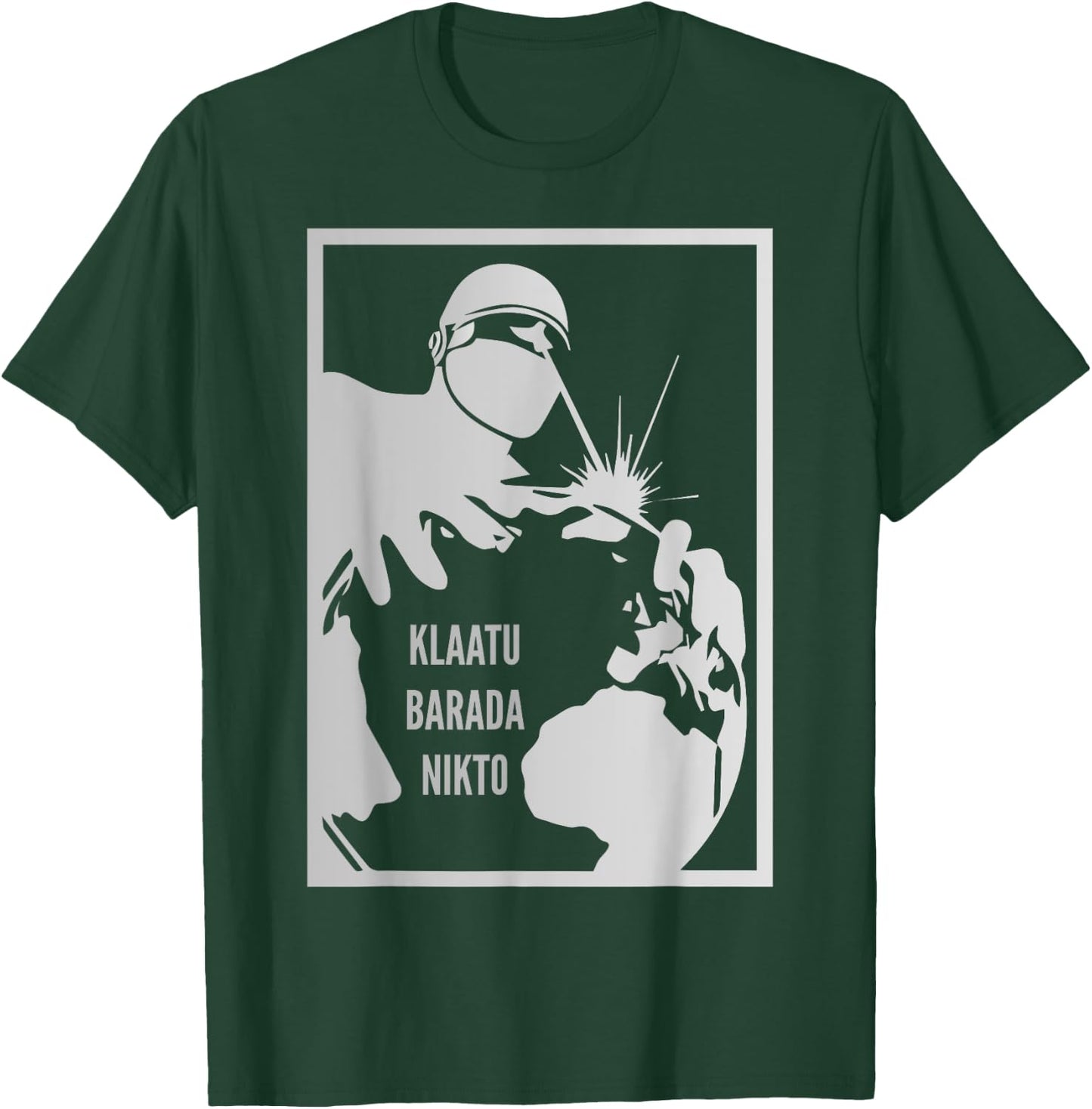 Klaatu Barada Nikto Gort Robot SiFi T-Shirt - T-Shirt | Forest