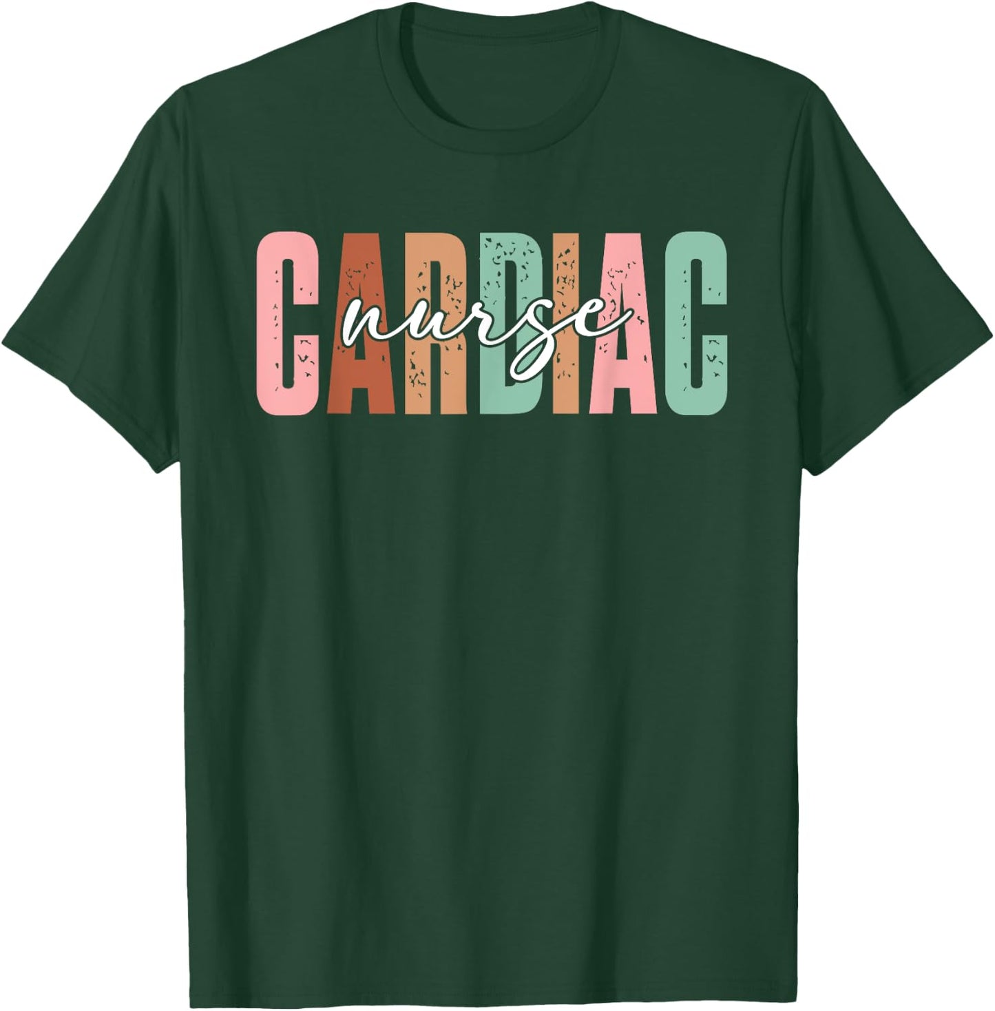Cardiac Nurse Heart Cardiology Nursing Cardiac Nurse T-Shirt - T-Shirt | Forest