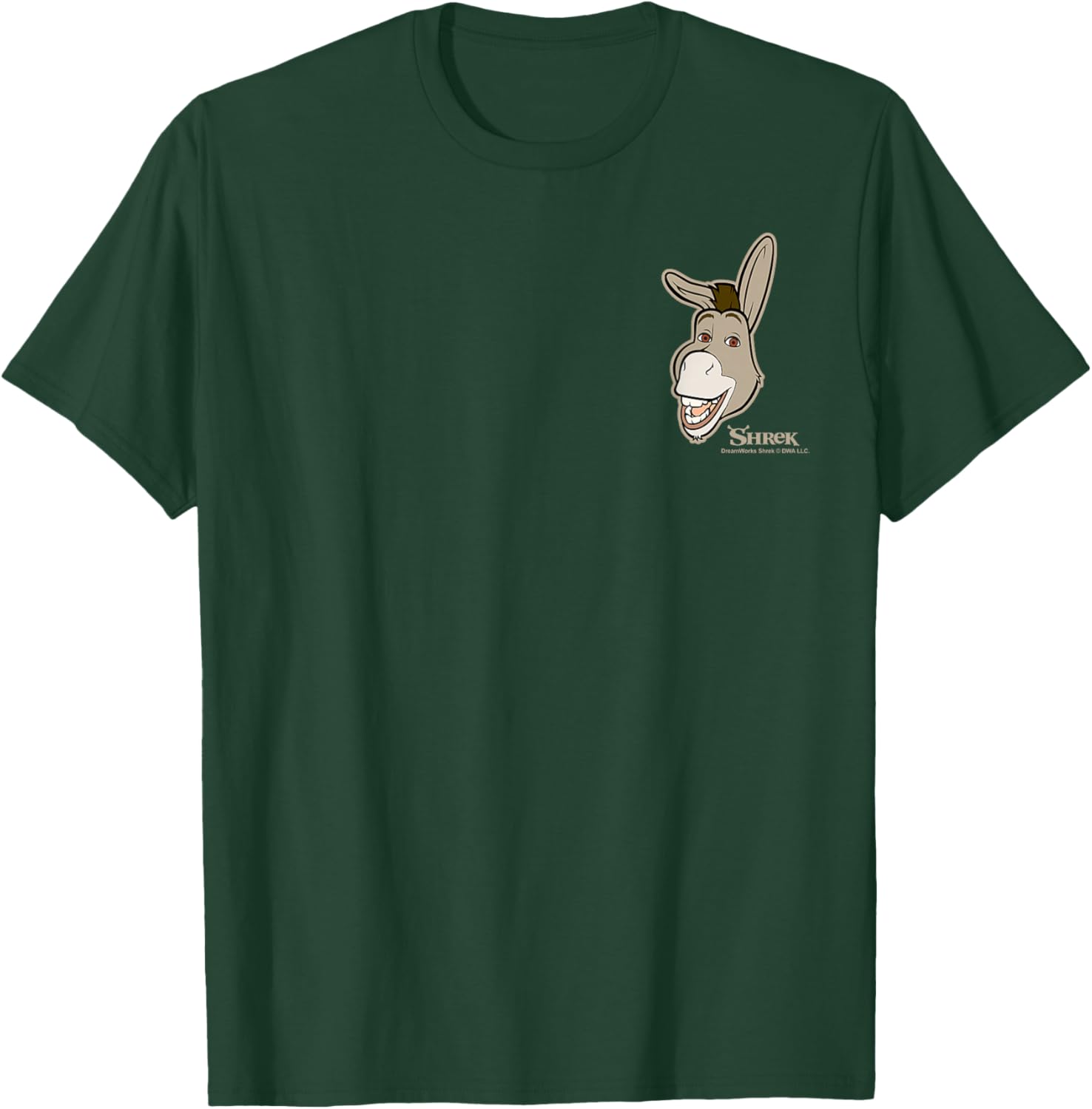 Shrek Donkey Face Small Pocket Logo T-Shirt - T-Shirt | Forest