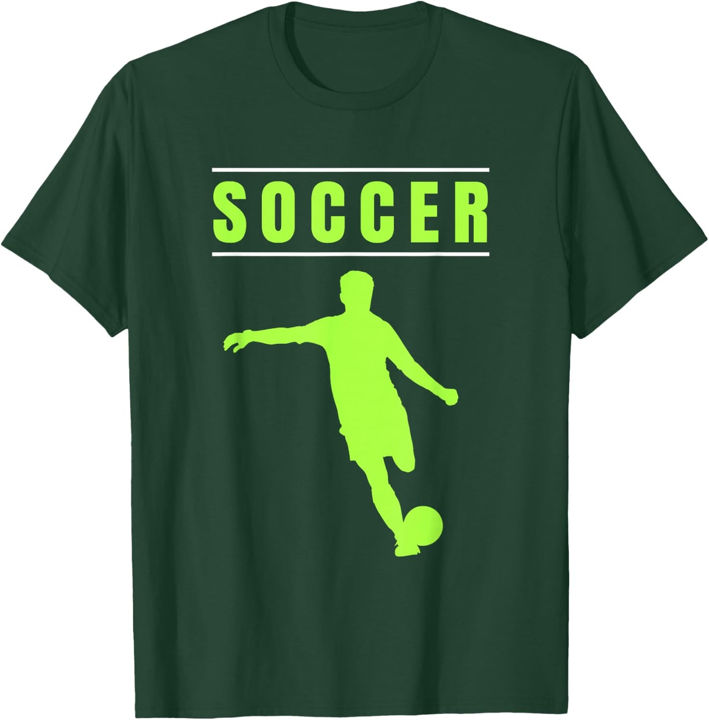 Soccer Shirt for Boys Soccer Fans Soccer Players Soccer T-Shirt - T-Shirt | Forest