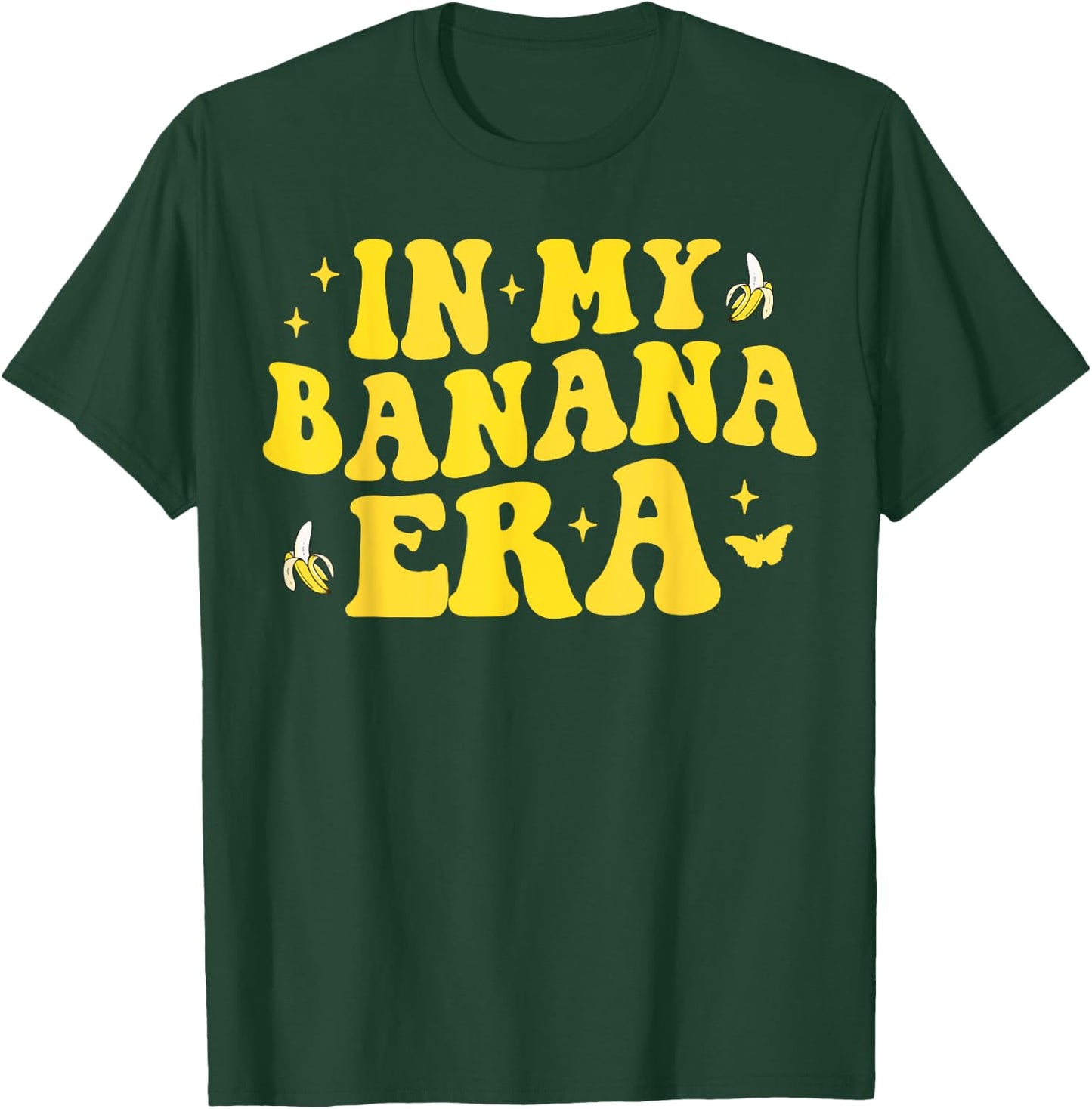In My Banana Era Funny Banana Lover Retro Bananas T-Shirt - T-Shirt | Forest