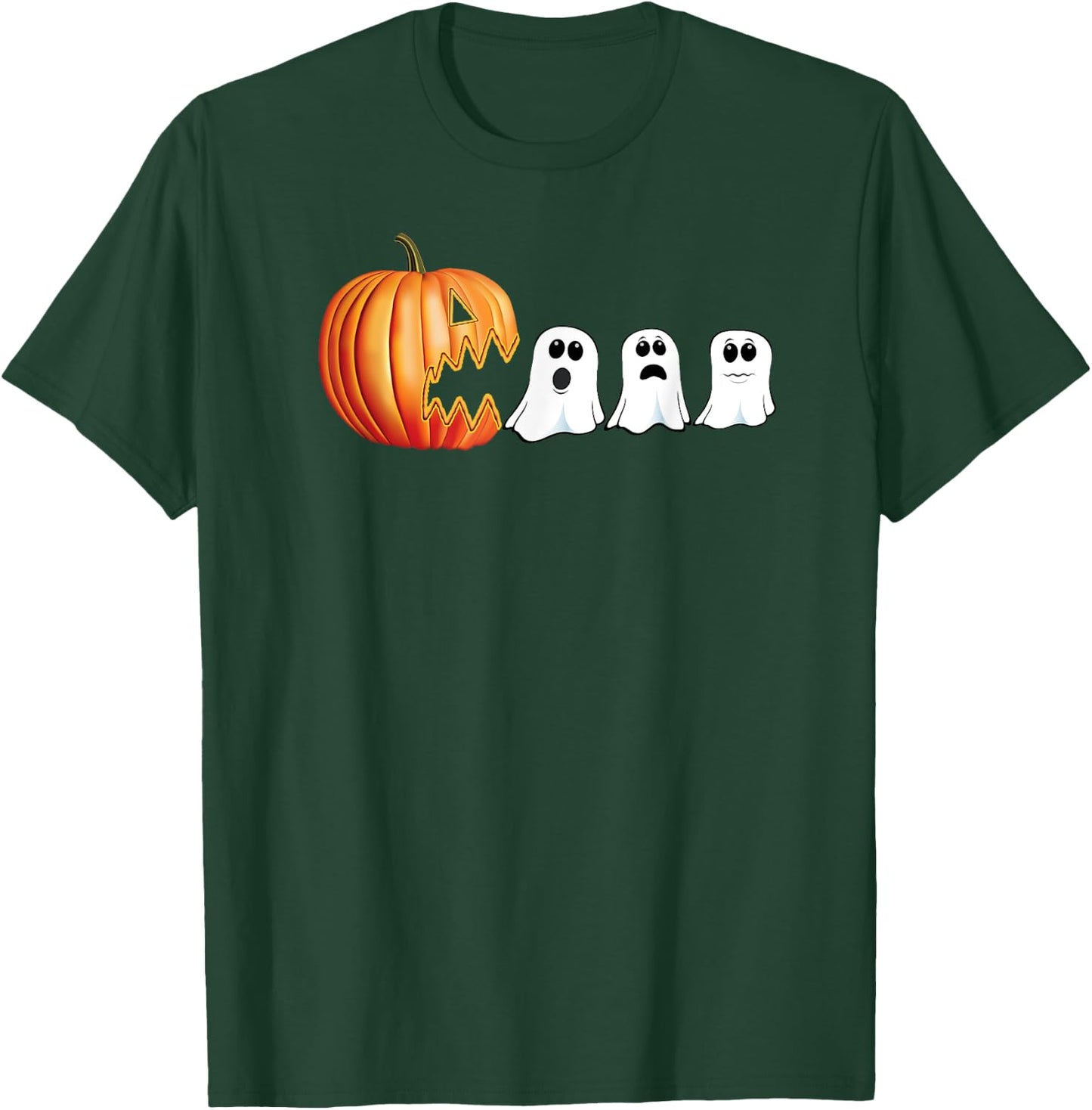 Funny Halloween Pumpkin Ghosts Jack o Lantern T-Shirt - T-Shirt | Forest