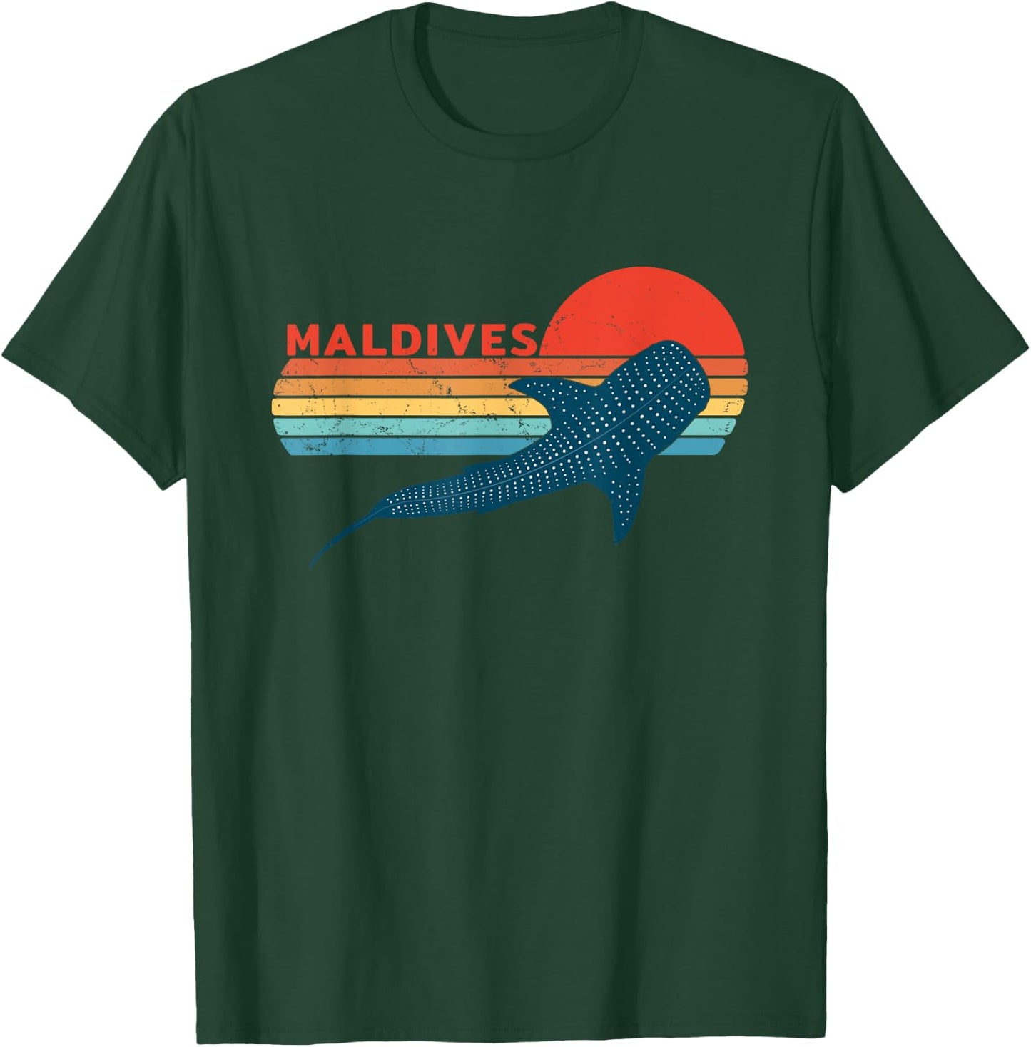 Whale Shark Maldives Diving T-Shirt - T-Shirt | Forest