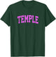 Temple Texas TX Vintage Athletic Sports Pink Design T-Shirt - T-Shirt | Forest
