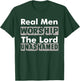 Real Men Worship The Lord Unashamed Retro God Jesus Faith T-Shirt - T-Shirt | Forest