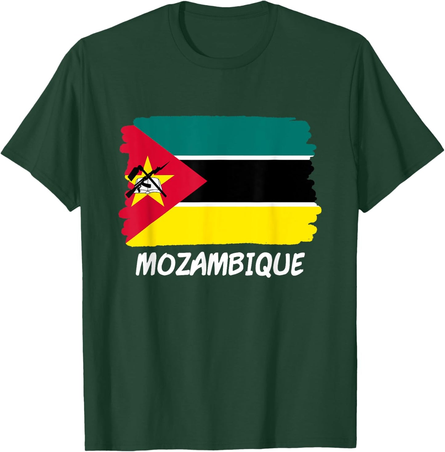 Mozambique Flag T-Shirt - T-Shirt | Forest