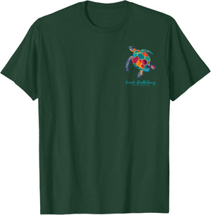 St Barts Caribbean Vintage St. Barths Ocean Sea Turtle T-Shirt - T-Shirt | Forest