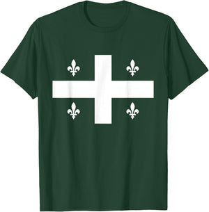 Quebec Fleurdelise Flag T-Shirt - T-Shirt | Forest