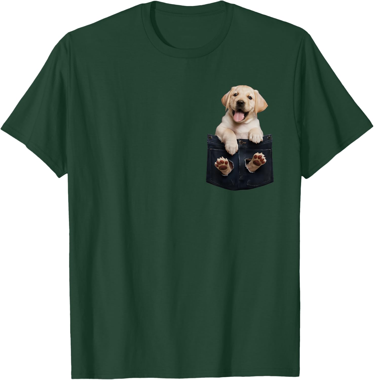 Labrador Retriever Pocket T-Shirt - T-Shirt | Forest