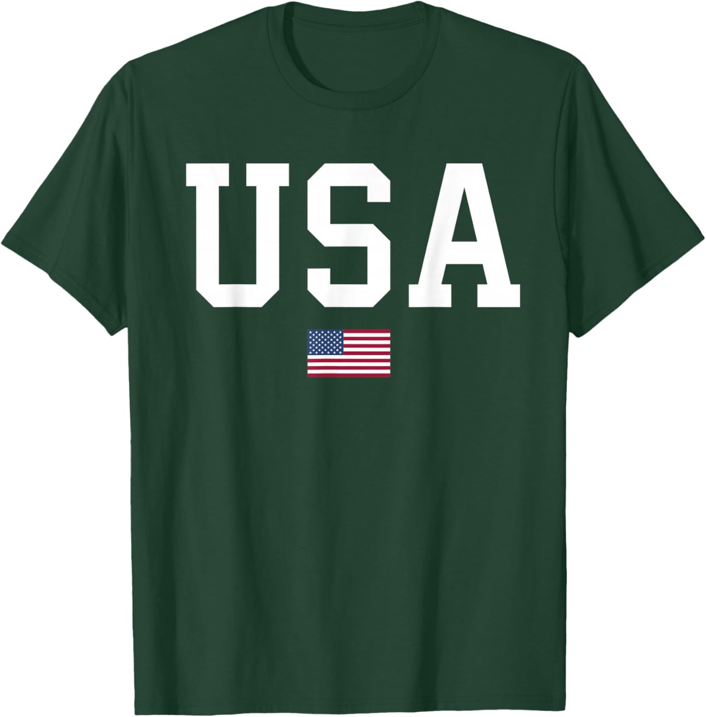 USA American Flag T-Shirt - T-Shirt | Forest
