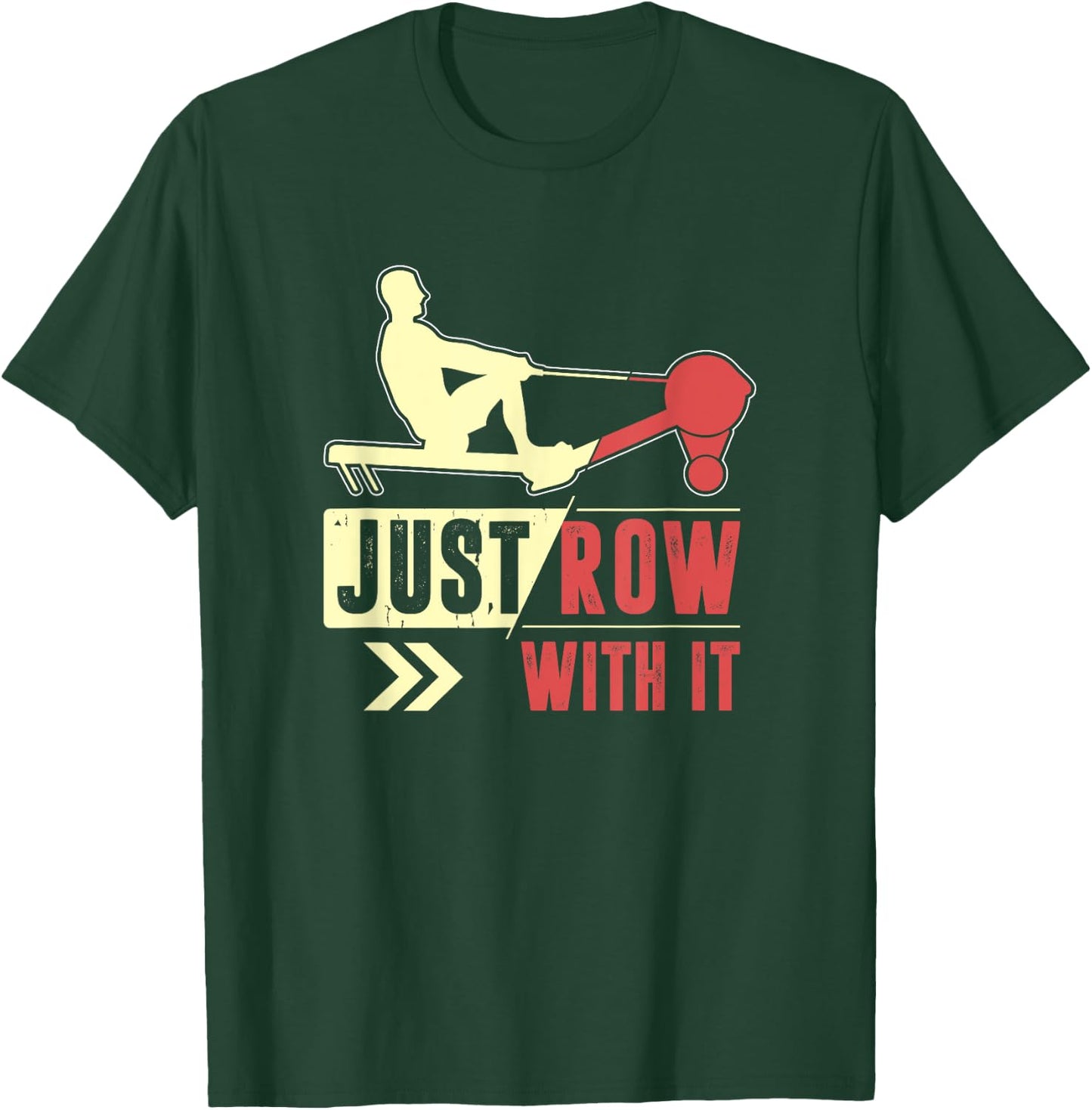 Indoor Rowing Machine Erg Workout Fitness Exercise Ergometer T-Shirt - T-Shirt | Forest