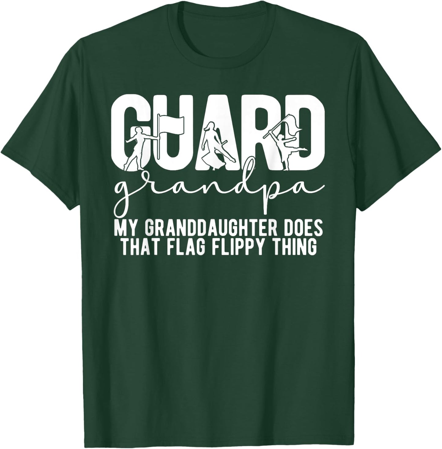Color Guard Grandpa Funny Grandpa Of A Color Guard Member T-Shirt - T-Shirt | Forest