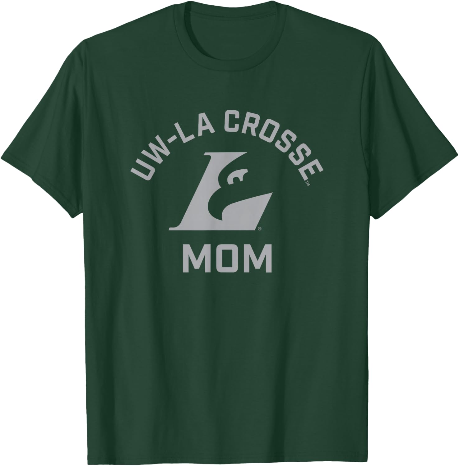 University of Wisconsin-La Crosse Eagles Arched Mom T-Shirt - T-Shirt | Forest