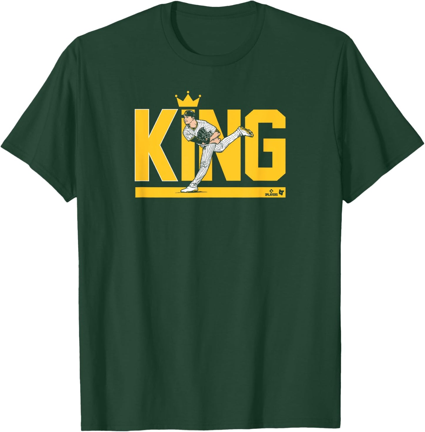 Michael King - Ace Pose - San Diego Baseball T-Shirt - T-Shirt | Forest