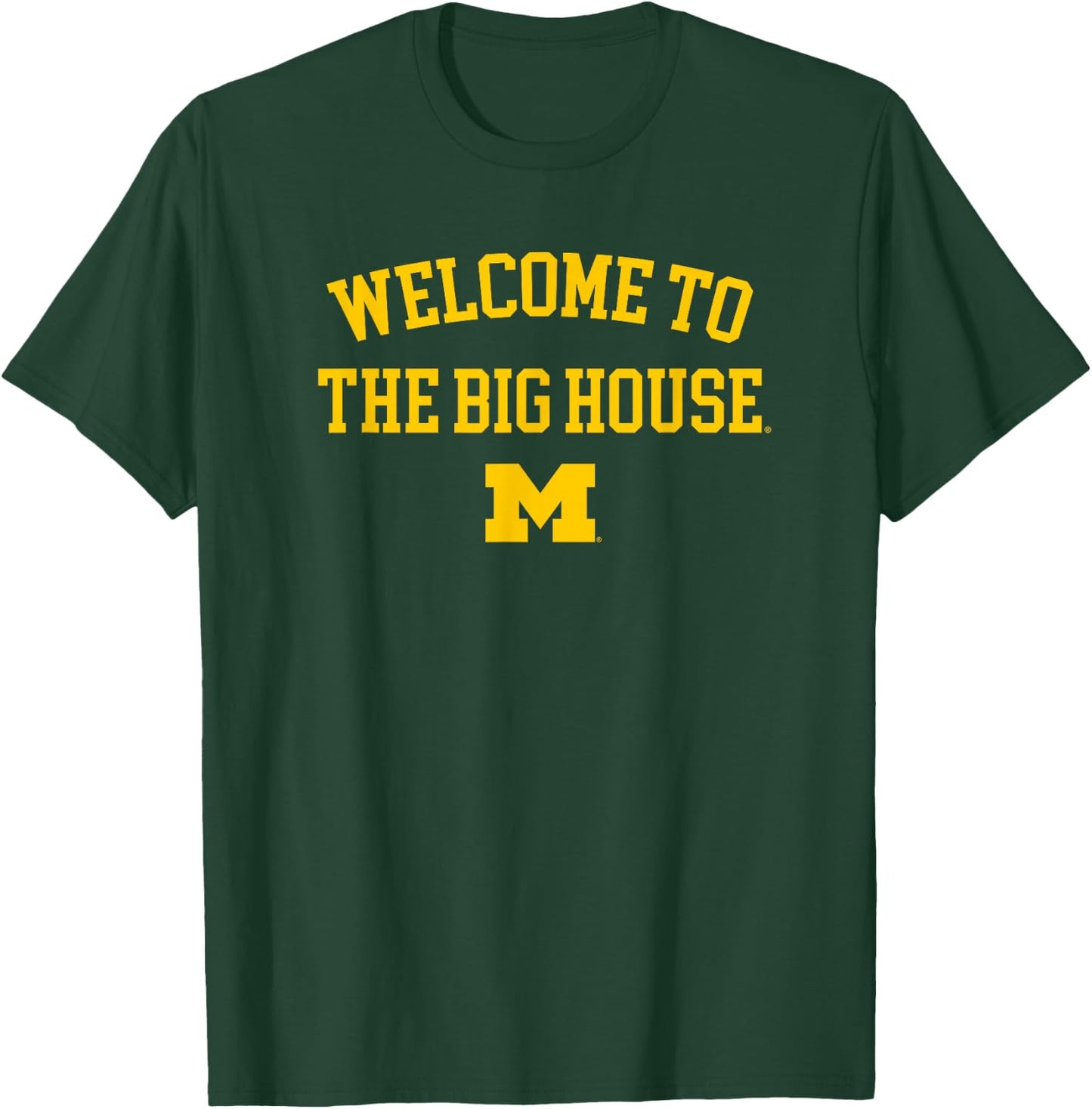 University of Michigan Wolverines U of M The Big House T-Shirt - T-Shirt | Forest