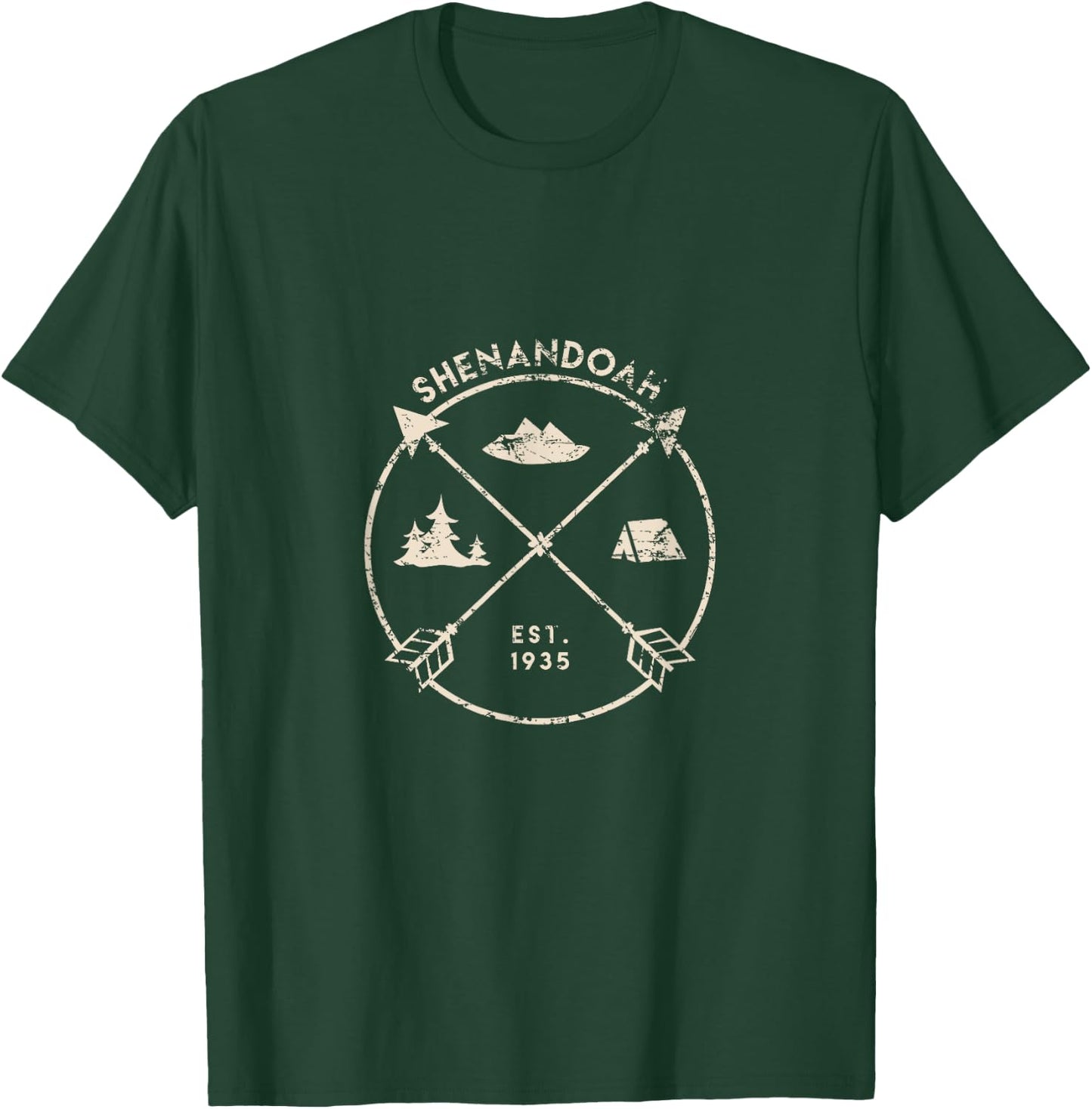 Shenandoah National Park Shirt, Camping Virginia Gift T-Shirt - T-Shirt | Forest