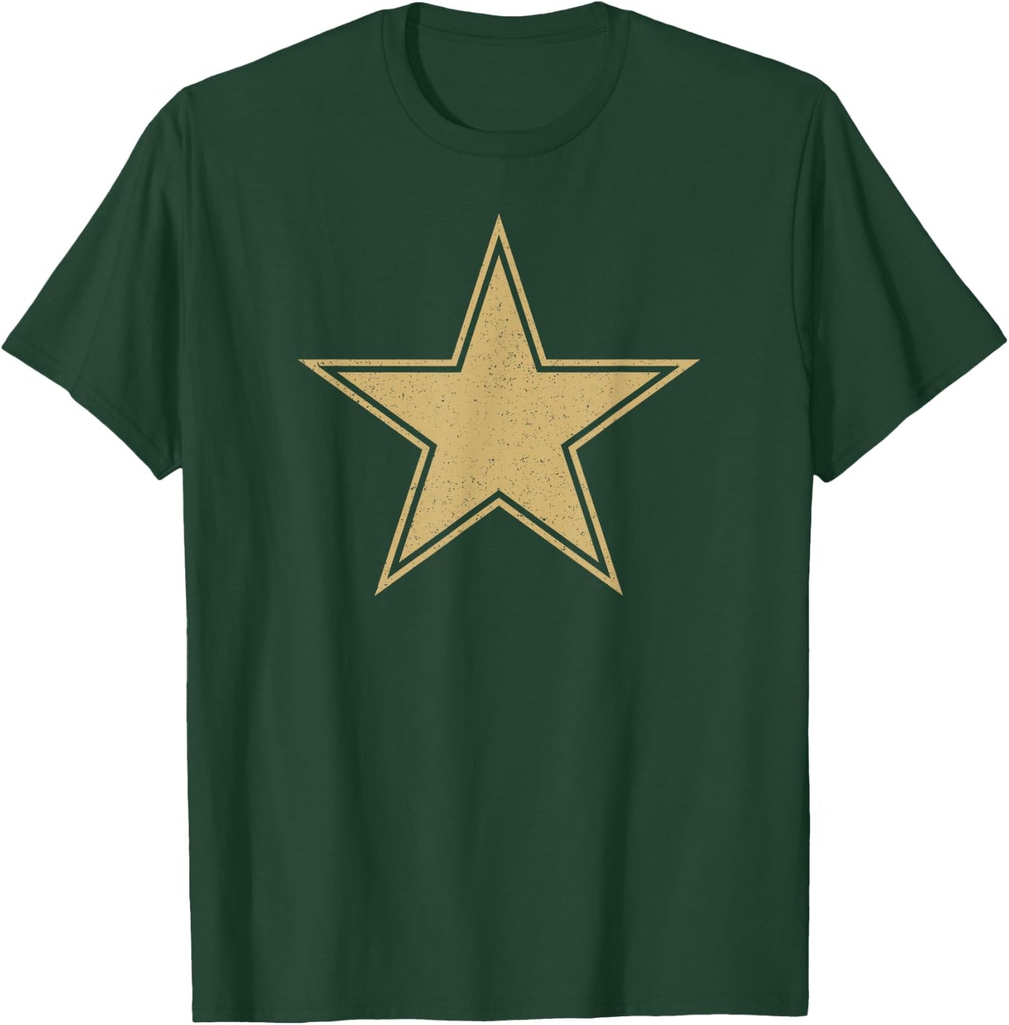 Gold Star on a T-Shirt - T-Shirt | Forest